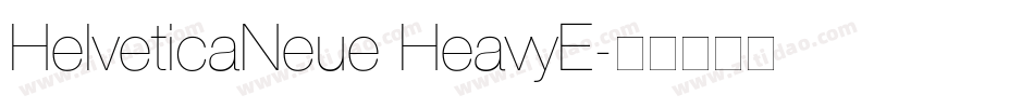 HelveticaNeue HeavyE字体转换